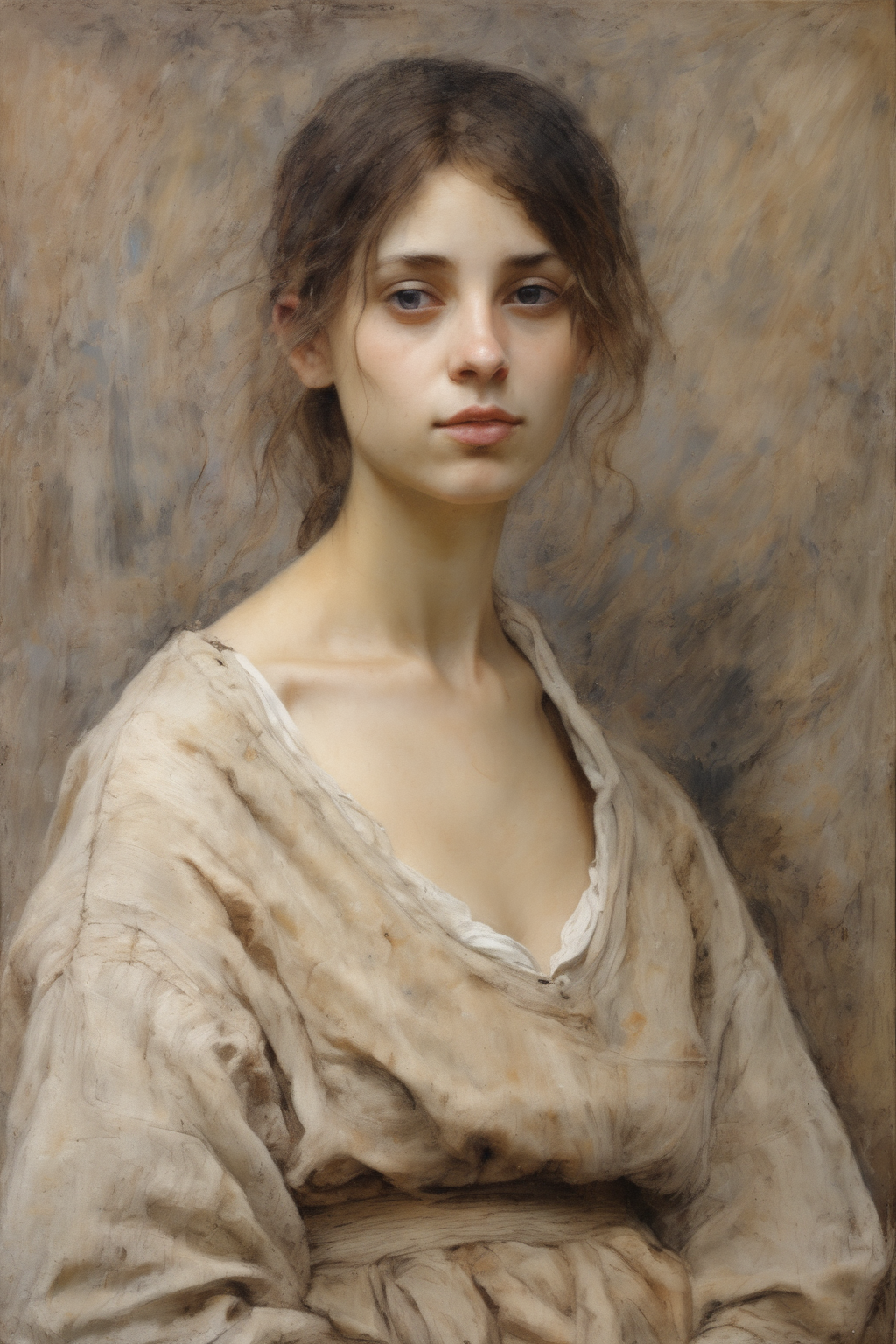 00572-4059675716-Jules Bastien-Lepage Style - Evoke a sense of nostalgia with a weathered 15th century painting of a french woman, bathed in pale.png